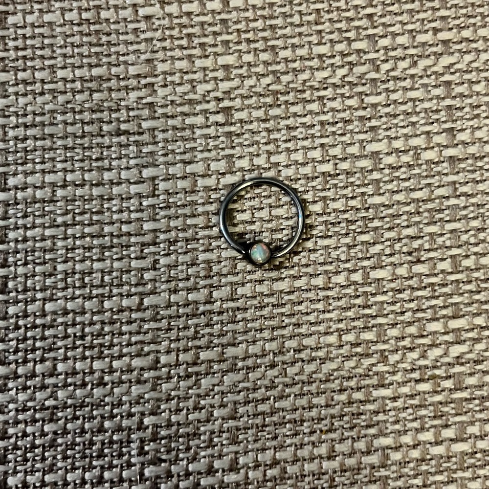 Opal septum ring